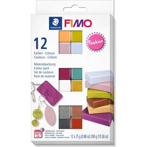 Fimo Soft Ler Colour Pack, 12 X 25 G, Fashion