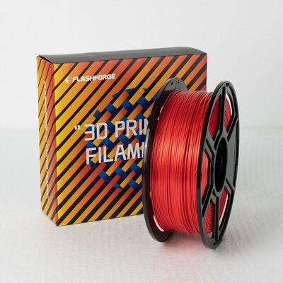 FLASHFORGE PLA Silke 500g Rød - 3D-udskriftsfilament FLASHFORGE PLA Silke 500g Rød - 3D-udskriftsfilament