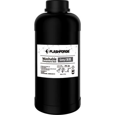 Flashforge 3d-Print Resin, 1 Liter, Grå Flashforge 3d-Print Resin, 1 Liter, Grå