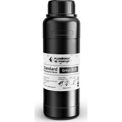 Flashforge 3d-Print Resin, 0,5 Kg., Grå Flashforge 3d-Print Resin, 0,5 Kg., Grå