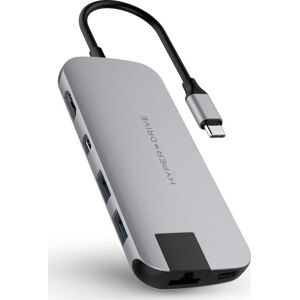 Hyper Slim 8-I-1 Usb-C Hub, Grå