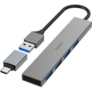 Hama 3.2 Usb-A Hub 4x Porte M/ Usb-C Adapter