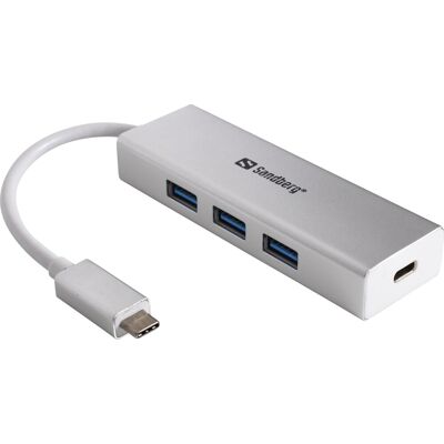 Sandberg Usb-C Til 3 X Usb 3.0 Converter, Hvid Sandberg Usb-C Til 3 X Usb 3.0 Converter, Hvid