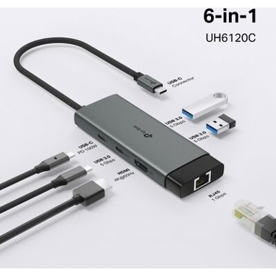 TP-Link Uh6120c Usb Hub Type-C 6-I-1 TP-Link Uh6120c Usb Hub Type-C 6-I-1