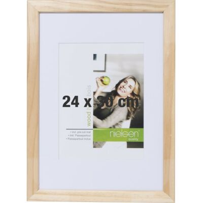 Nielsen Rammer Apollo Passepartout Ramme 40x50 24x30 Natur Nielsen Rammer Apollo Passepartout Ramme 40x50 24x30 Natur