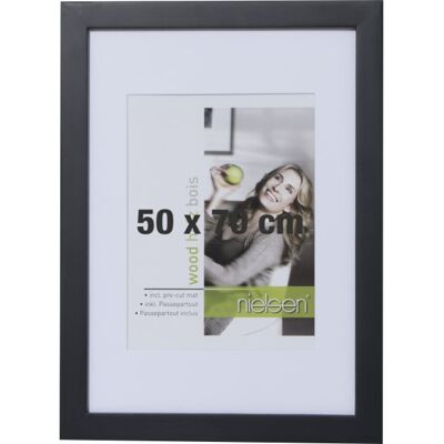 Nielsen Rammer Apollo Passepartout Ramme 60x80 50x70 Sort Nielsen Rammer Apollo Passepartout Ramme 60x80 50x70 Sort