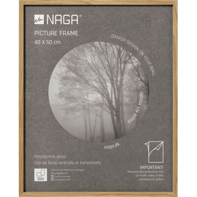 Naga Billedramme, 40 X 50 Cm, Egetræ Naga Billedramme, 40 X 50 Cm, Egetræ