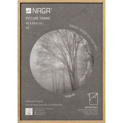 Naga Billedramme, 42 X 59.4 Cm, Egetræ Naga Billedramme, 42 X 59.4 Cm, Egetræ