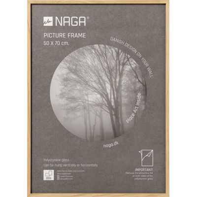 Naga Billedramme, 50 X 70 Cm, Egetræ Naga Billedramme, 50 X 70 Cm, Egetræ