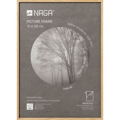 Naga Billedramme, 70 X 100 Cm, Egetræ Naga Billedramme, 70 X 100 Cm, Egetræ