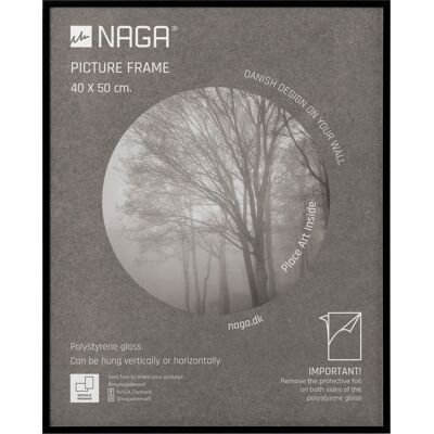 Naga Billedramme, 40 X 50 Cm, Sort Naga Billedramme, 40 X 50 Cm, Sort