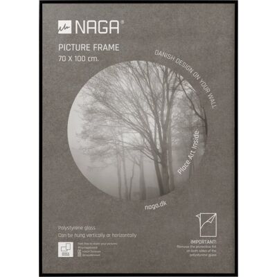 Naga Plakatramme, 70 X 100 Cm, Sort Naga Plakatramme, 70 X 100 Cm, Sort