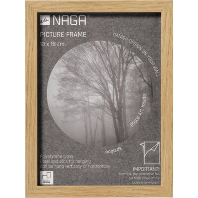 Naga Billedramme, 13 X 18 Cm, Egetræ Naga Billedramme, 13 X 18 Cm, Egetræ