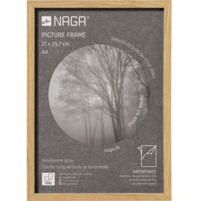 Naga Billedramme, 21 X 29.7 Cm, Egetræ Naga Billedramme, 21 X 29.7 Cm, Egetræ