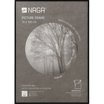 Naga Plakatramme, 70 X 100 Cm, Sort Naga Plakatramme, 70 X 100 Cm, Sort