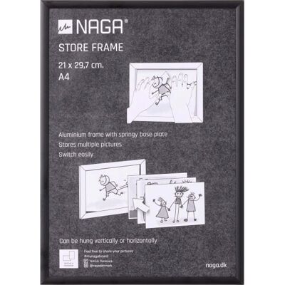 Naga Tegningsramme, 21 X 29,7 Cm, Sort Naga Tegningsramme, 21 X 29,7 Cm, Sort