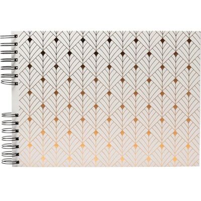 Exacompta - Album med spiralbånd 50 sider sorte Néo Déco - Hvid - 32x22 cm - Album Exacompta - Album med spiralbånd 50 sider sorte Néo Déco - Hvid - 32x22 cm - Album