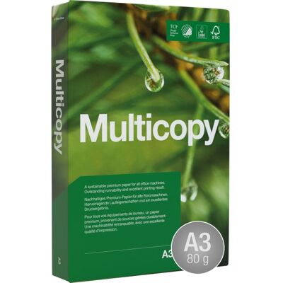 Papyrus Sihl Multicopy Papir - A3, 80 g/m², Hvid Papyrus Sihl Multicopy Papir - A3, 80 g/m², Hvid