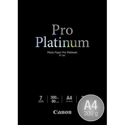 Canon Pt-101 Fotopapir, A4/300g/20ark Canon Pt-101 Fotopapir, A4/300g/20ark