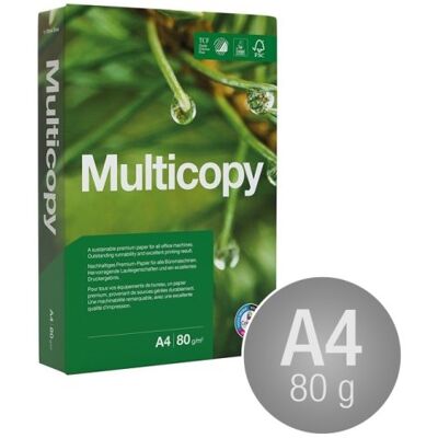 Multicopy Kopipapir A4/80gr. M/4 Huller, Svenske Multicopy Kopipapir A4/80gr. M/4 Huller, Svenske
