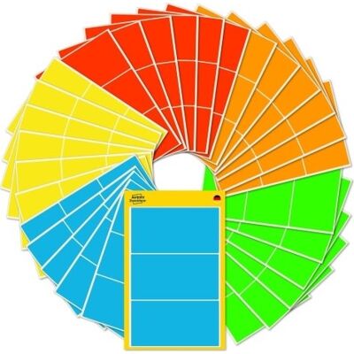 Avery 51046 Farvede Etiketter, 98x51 Mm, 90 Stk. Avery 51046 Farvede Etiketter, 98x51 Mm, 90 Stk.