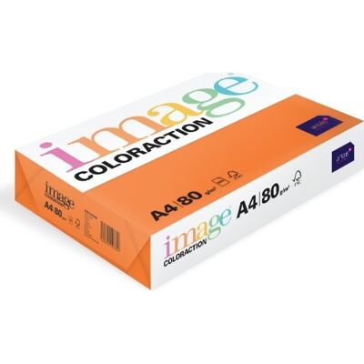 Image Coloraction A4, 80g, 500ark, Deep Orange Image Coloraction A4, 80g, 500ark, Deep Orange