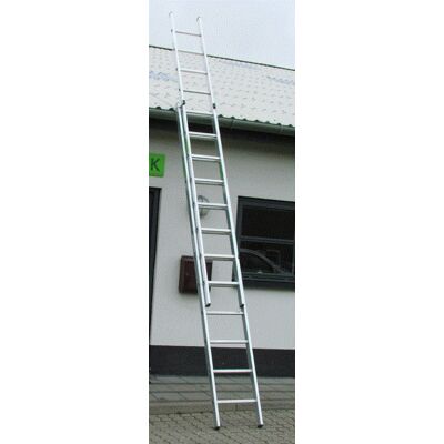 Alulock Skydestige 2-Delt 2x10 - Højde 5,04 M Alulock Skydestige 2-Delt 2x10 - Højde 5,04 M