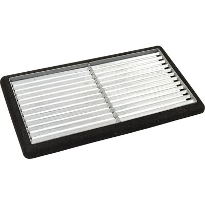 Plus Cubic Rist 40x40cm 2 Stk. M/gummiramme, Sort Plus Cubic Rist 40x40cm 2 Stk. M/gummiramme, Sort