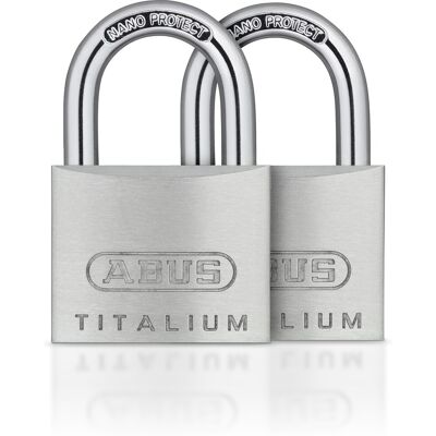 Abus Hængelås 64ti/20 - 2 Stk Enslukkende Abus Hængelås 64ti/20 - 2 Stk Enslukkende
