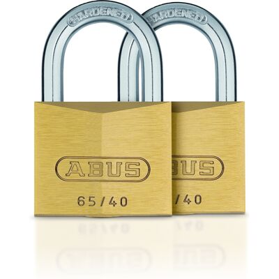 Abus Hængelås 65/40 - 2 Stk Enslukkende Abus Hængelås 65/40 - 2 Stk Enslukkende