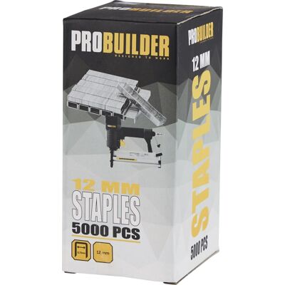 Probuilder Klammer T/hæftepistol, 12 Mm, 5000 Stk. Probuilder Klammer T/hæftepistol, 12 Mm, 5000 Stk.