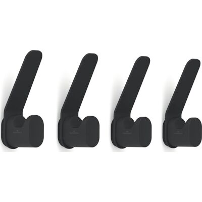 Durable Dobbeltknager, 4 Stk, Durastore®, Sort Durable Dobbeltknager, 4 Stk, Durastore®, Sort