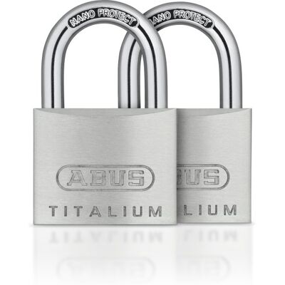 Abus Hængelås 64ti/40 - 2 Stk Enslukkende Abus Hængelås 64ti/40 - 2 Stk Enslukkende