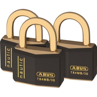 Abus T84MB/30 Messinglås - Selvlåsende, 3 nøgler Abus T84MB/30 Messinglås - Selvlåsende, 3 nøgler