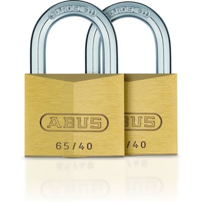 Abus Hængelås 65/40 - 2 Stk Enslukkende Abus Hængelås 65/40 - 2 Stk Enslukkende