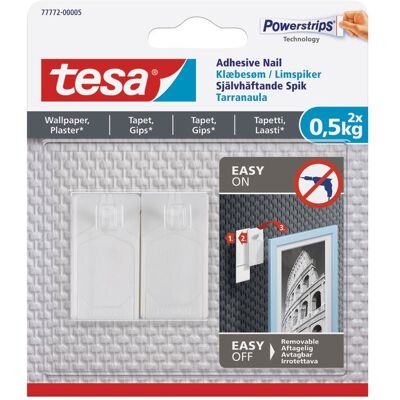 Tesa Klæbesøm, Tapet/gips, <0,5 Kg Tesa Klæbesøm, Tapet/gips, <0,5 Kg