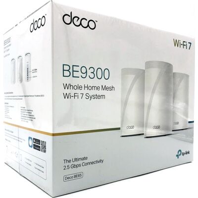 TP-Link Deco Be65 V1 Wi-Fi System Desktop, 3 Pack TP-Link Deco Be65 V1 Wi-Fi System Desktop, 3 Pack