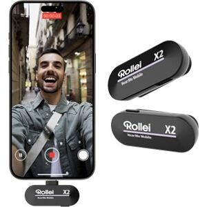 Rollei Dual Trådløs Mikrofon Til Mobil Og Kamera Rollei Dual Trådløs Mikrofon Til Mobil Og Kamera