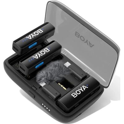 BOYALINK V2.0 Trådløst Mikrofon System - Mikrofon, Lightning & USB-C BOYALINK V2.0 Trådløst Mikrofon System - Mikrofon, Lightning & USB-C