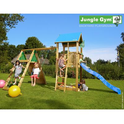 Jungle Gym Castle Legesæt - Klatremodul & Rutsjebane Jungle Gym Castle Legesæt - Klatremodul & Rutsjebane