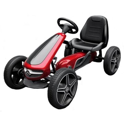 Mercedes-Benz - Gokart - Gummihjul - Justerbart sæde - Go-kart Mercedes-Benz - Gokart - Gummihjul - Justerbart sæde - Go-kart