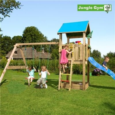 Jungle Gym Castle 2.1 Legetårn M/gyngemodul Jungle Gym Castle 2.1 Legetårn M/gyngemodul