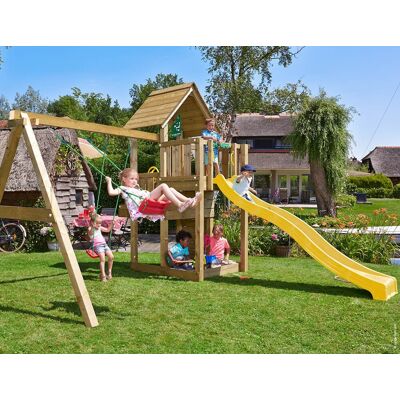 Jungle Gym Cubby Legetårn M/gynger & Rutsjebane Jungle Gym Cubby Legetårn M/gynger & Rutsjebane
