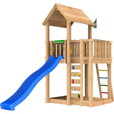 Jungle Gym Mansion 2.1 Legetårn M/sand & Rutsjeb. Jungle Gym Mansion 2.1 Legetårn M/sand & Rutsjeb.