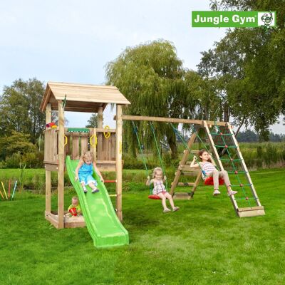 Jungle Gym Casa 2.1 Legetårn M/climb Og Rutsjebane Jungle Gym Casa 2.1 Legetårn M/climb Og Rutsjebane