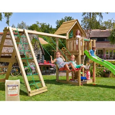 Jungle Gym Cubby Legetårn M/climb, Sand & Rutsjeb. Jungle Gym Cubby Legetårn M/climb, Sand & Rutsjeb.