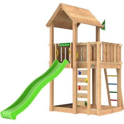 Jungle Gym Mansion 2.1 Legetårn M/sand & Rutsjeb. Jungle Gym Mansion 2.1 Legetårn M/sand & Rutsjeb.