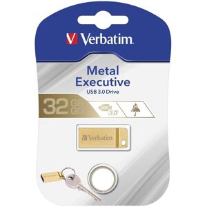 Verbatim Usb 3.0 Metal Executive Drev 32gb, Guld