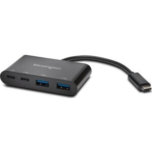 Kensington Ch1000 4-Port Usb-C Hub, Sort