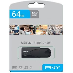 PNY Usb 3.1 Attache 4 - 64gb, Sort